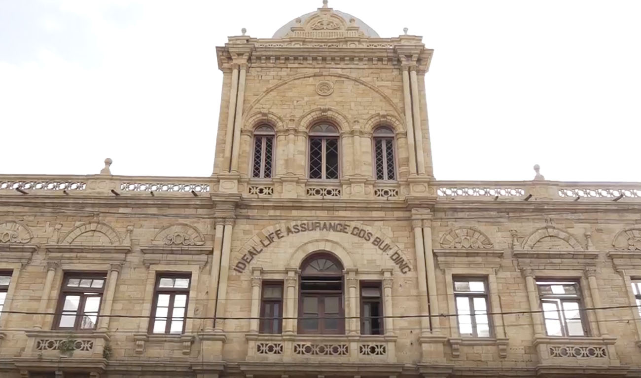 A 19th-century colonial-era building on Zaibunnisa Street, Karachi, Pakistan, photographed on May 21, 2026. (AN Photo)
