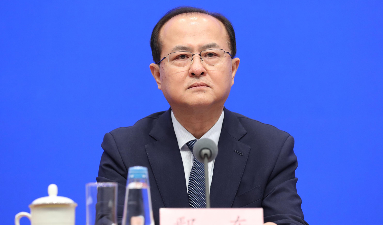 Chinese Vice Commerce Minister Yan Dong attends a press conference in Beijing on May 29, 2026. (China SCIO)