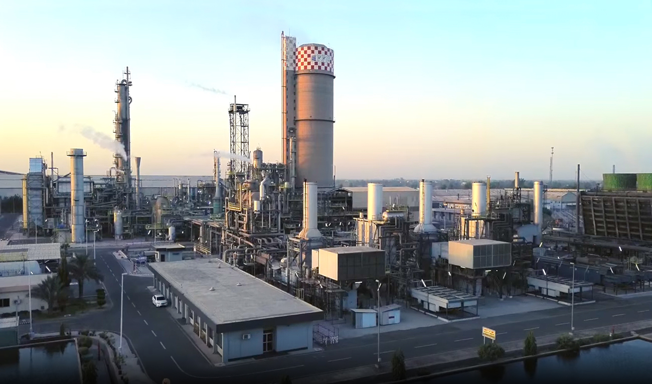 The screengrab taken from a video on May 30, 2026, shows a manufacturing plant of the Fauji Fertilizer Company (FFC) in Goth Machhi town of Sadiqabad district, Punjab, Pakistan. (Screengrab/ffc.com/File)