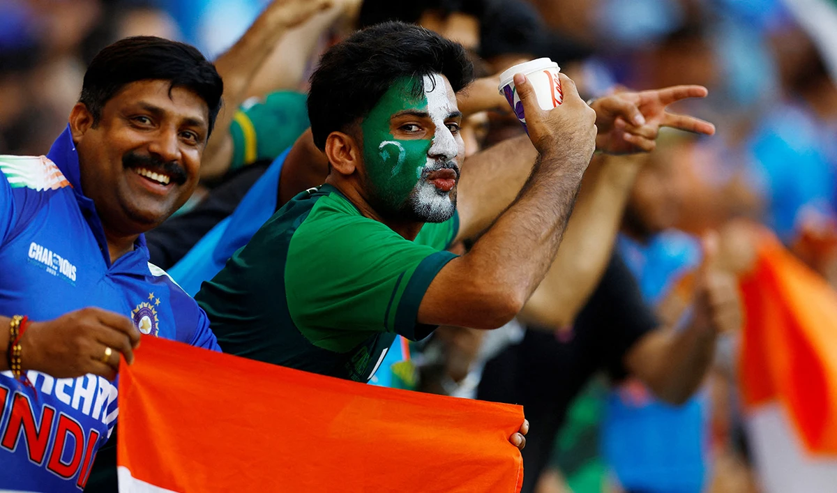 India and Pakistan fans in the stands before the match in Dubai International Cricket Stadium, Dubai, United Arab Emirates on September 14, 2025. (Reuters/File)