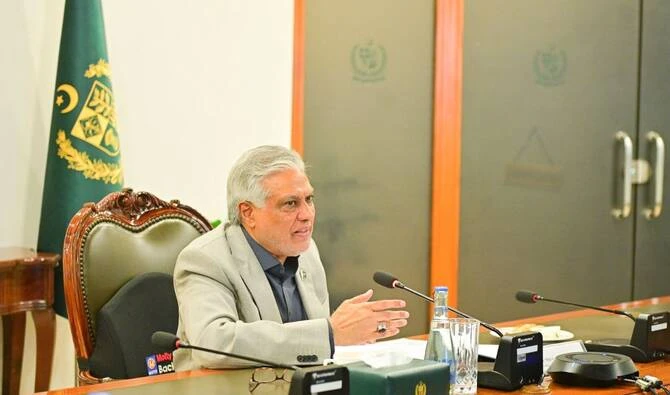 Deputy Prime Minister and Foreign Minister, Ishaq Dar chairs a committee meeting to review progress on the special package for Overseas Pakistanis, on September 12, 2025. (Foreign Office/File)