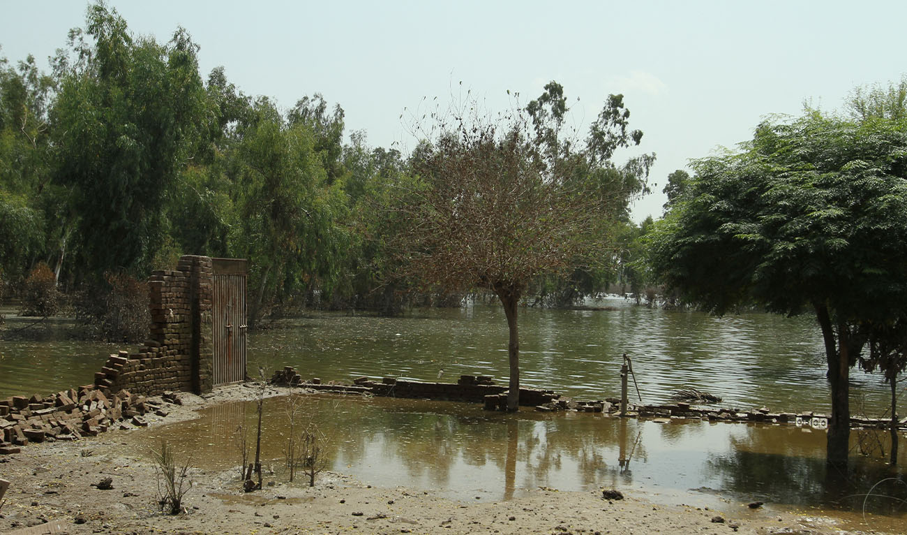 A damaged property, following monsoon rains and flooding, in Kabirwala, Pakistan, September 18, 2025. (Reuters/File)
