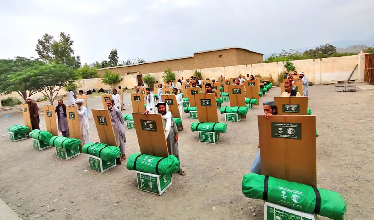 The photo shared on June 3, 2026, shows Saudi Arabia’s King Salman Humanitarian Aid and Relief Center (KSrelief)'s shelter assistance project benefiting more than 24,000 people in Pakistan’s northwestern Khyber Pakhtunkhwa (KP) province. (KSrelief)
