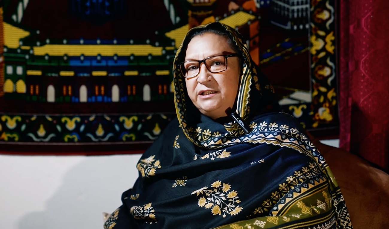 An undated file photo of Pakistan Peoples Party (PPP) candidate for Gilgit-Baltistan election, Amina Ansari. (PPP/ Youtube)