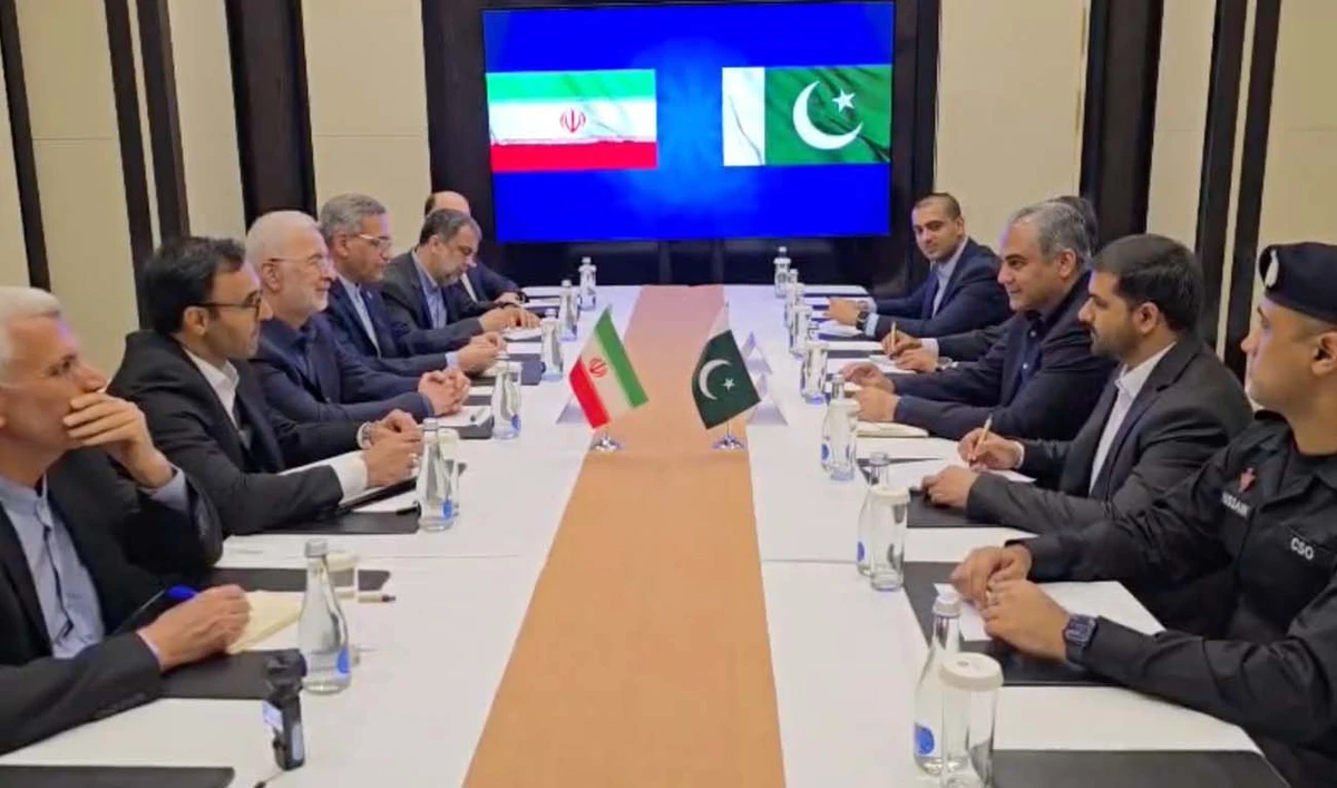 Pakistan’s Interior Minister Mohsin Naqvi meeting his Iranian counterpart Eskandar Momeni on the sidelines of a regional security gathering in Kyrgyzstan on June 4, 2026. (PMO)