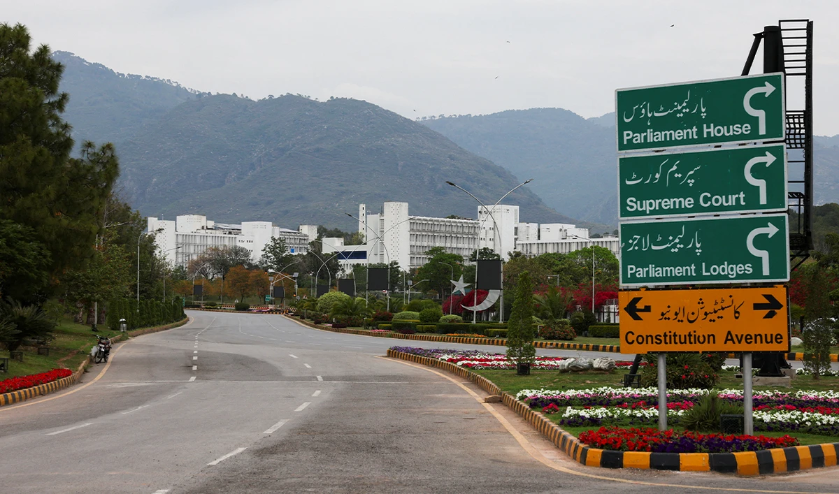 View of the Pakistan Secretariat buildings, as Pakistan hosts talks with Saudi Arabia, Turkiye and Egypt to discuss regional de-escalation in Islamabad, Pakistan, on March 28, 2026. (REUTERS/File)