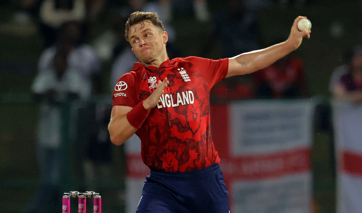 England's Sam Curran in action in Pallekele International Cricket Stadium, Kandy, Sri Lanka on February 24, 2026. (Reuters/File)