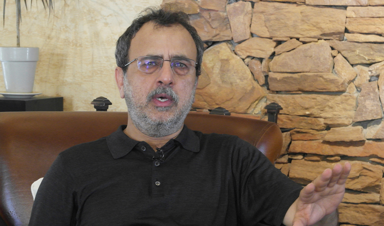 Pakistan Federal Minister of Energy Awais Ahmad Khan Leghari speaks during an interview with Reuters in Islamabad, Pakistan, on July 21, 2024. (REUTERS/File)