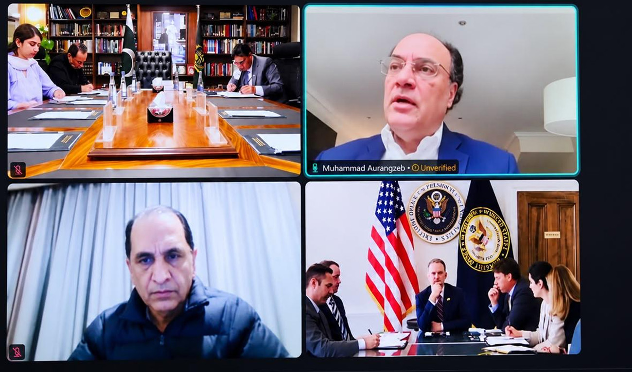 Pakistan finance minister holds virtual meeting with U.S. trade representative, on August 5, 2026. (@Financegovpk/X)