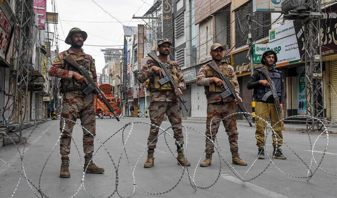 Pakistani soldiers stand guard on a road in Quetta on July 3, 2025. (AFP/File)