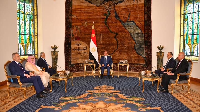 تناول الاجتماع تطورات الأوضاع في قطاع غزة والسودان وليبيا والملف الإيراني