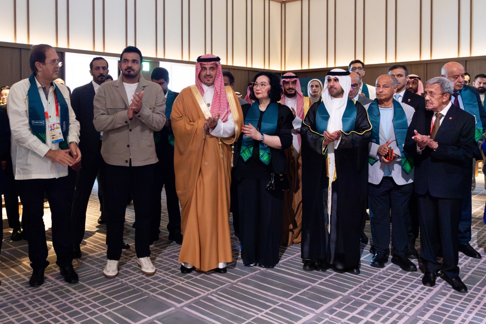 البعثة السعودية في دورة الألعاب الآسيوية تحتفي باليوم الوطني