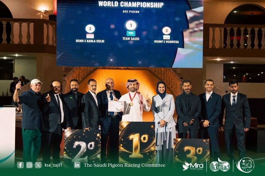 السعودية تتصدر العالم في بطولة الحمام الزاجل