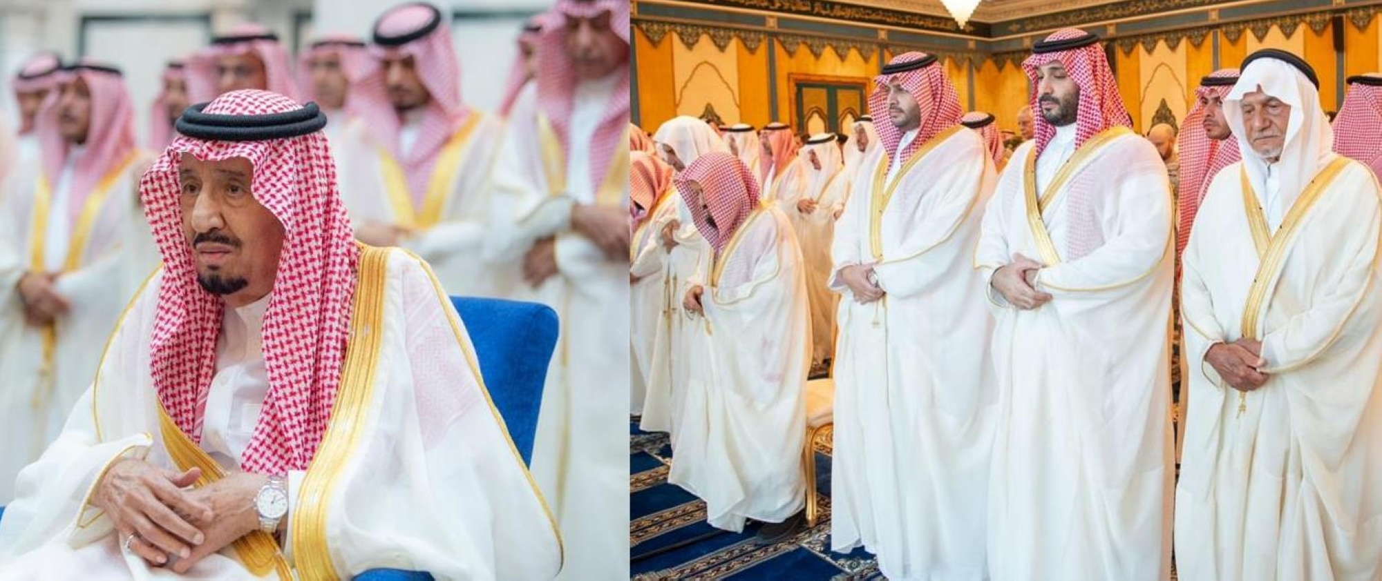 خادم الحرمين وولي العهد يؤديان صلاة عيد الفطر