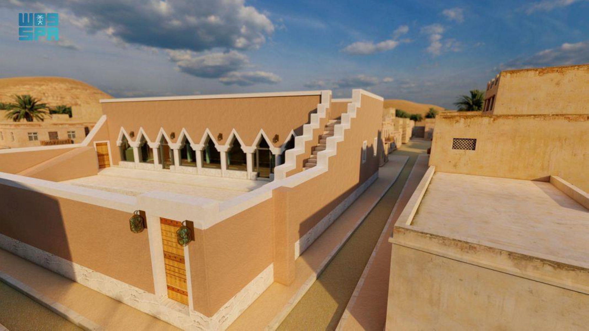 مشروع ولي العهد لتطوير المساجد يجدد مسجد "الحزيمي" على الطراز النجدي