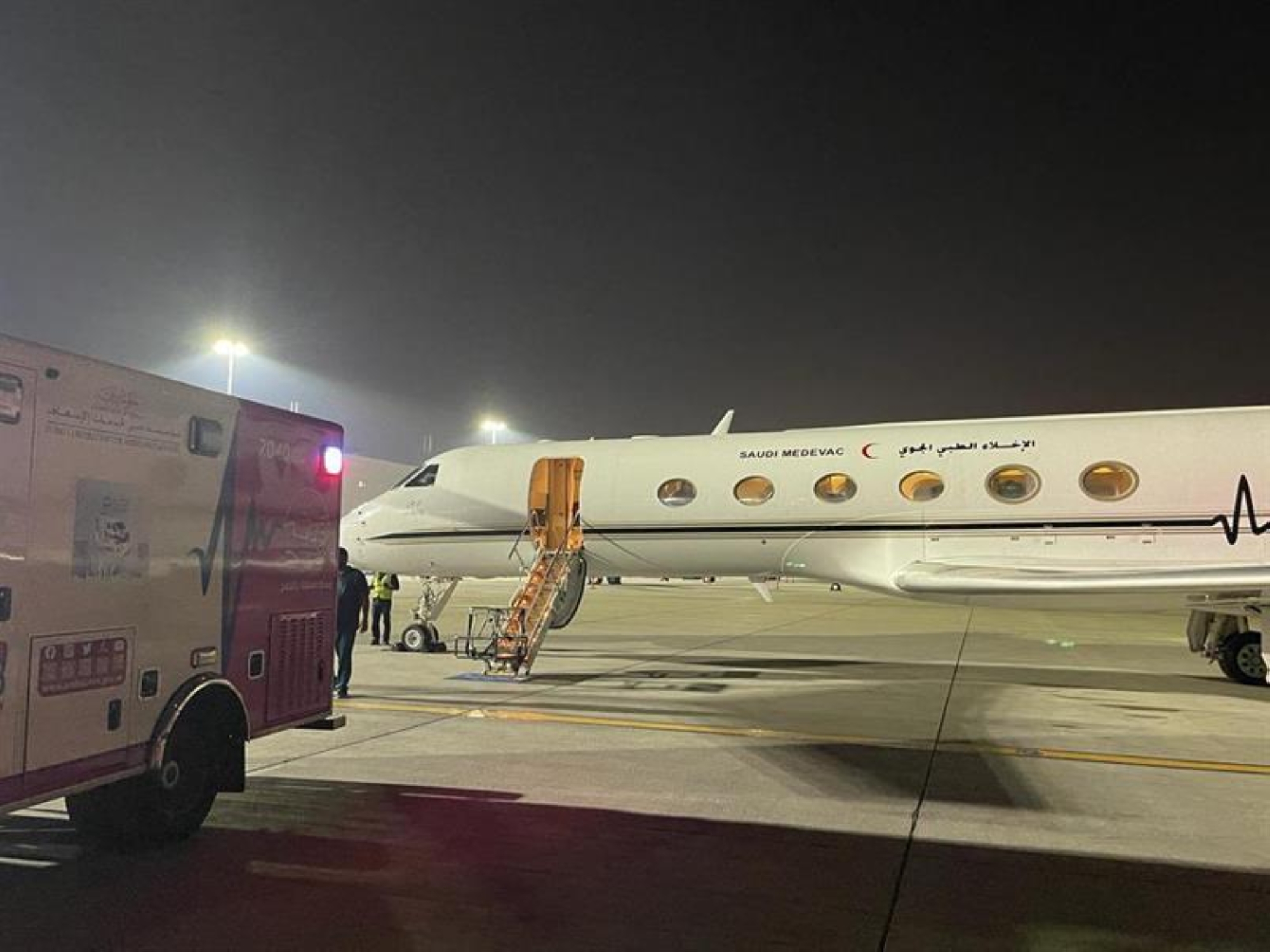 نقل مواطن عبر الإخلاء الطبي الجوي من دبي إلى المملكة