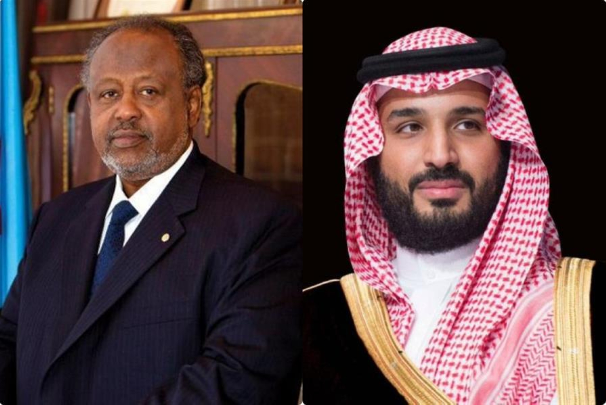 ولي العهد يتلقى رسالة خطية من رئيس جيبوتي تتعلق بالعلاقات بين البلدين