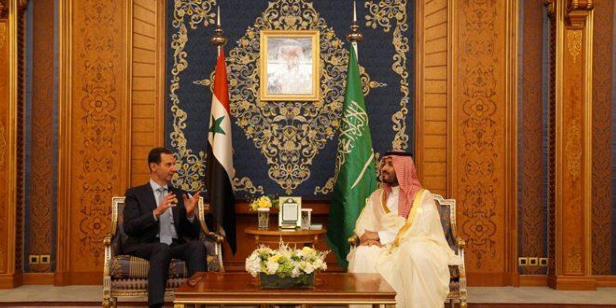 ولي العهد يلتقي الرئيس السوري ويجريان محادثات ثنائية