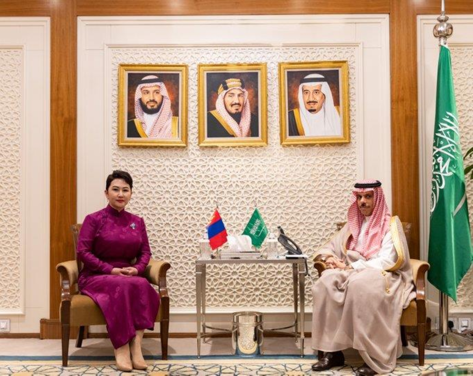 وزير الخارجية يبحث المستجدات الإقليمية والدولية مع نظيرته المنغولية