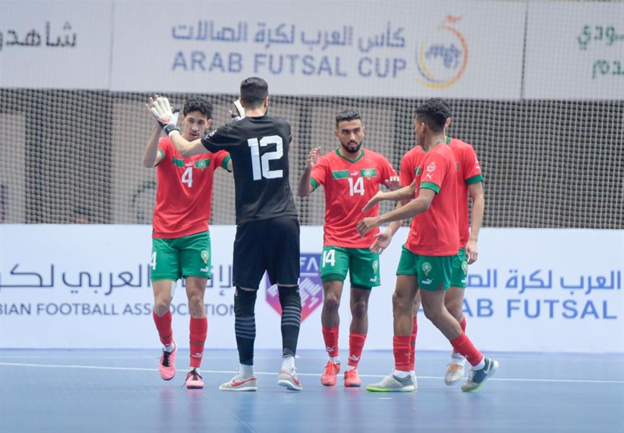 المغرب يفوز بخماسية أمام ليبيا وتتأهل لنهائي كأس العرب للصالات