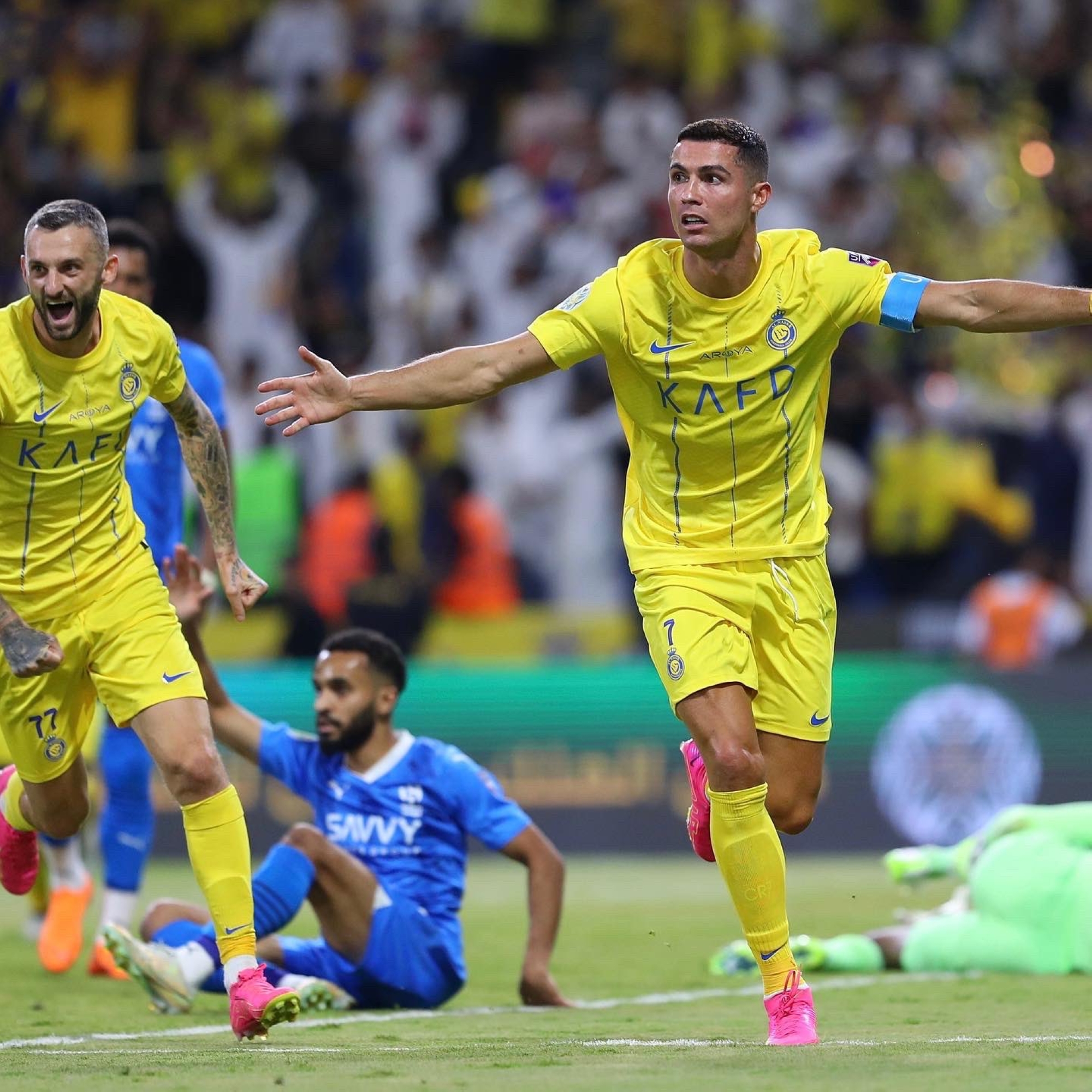 رونالدو : فخور بالتتويج الأول مع النصر