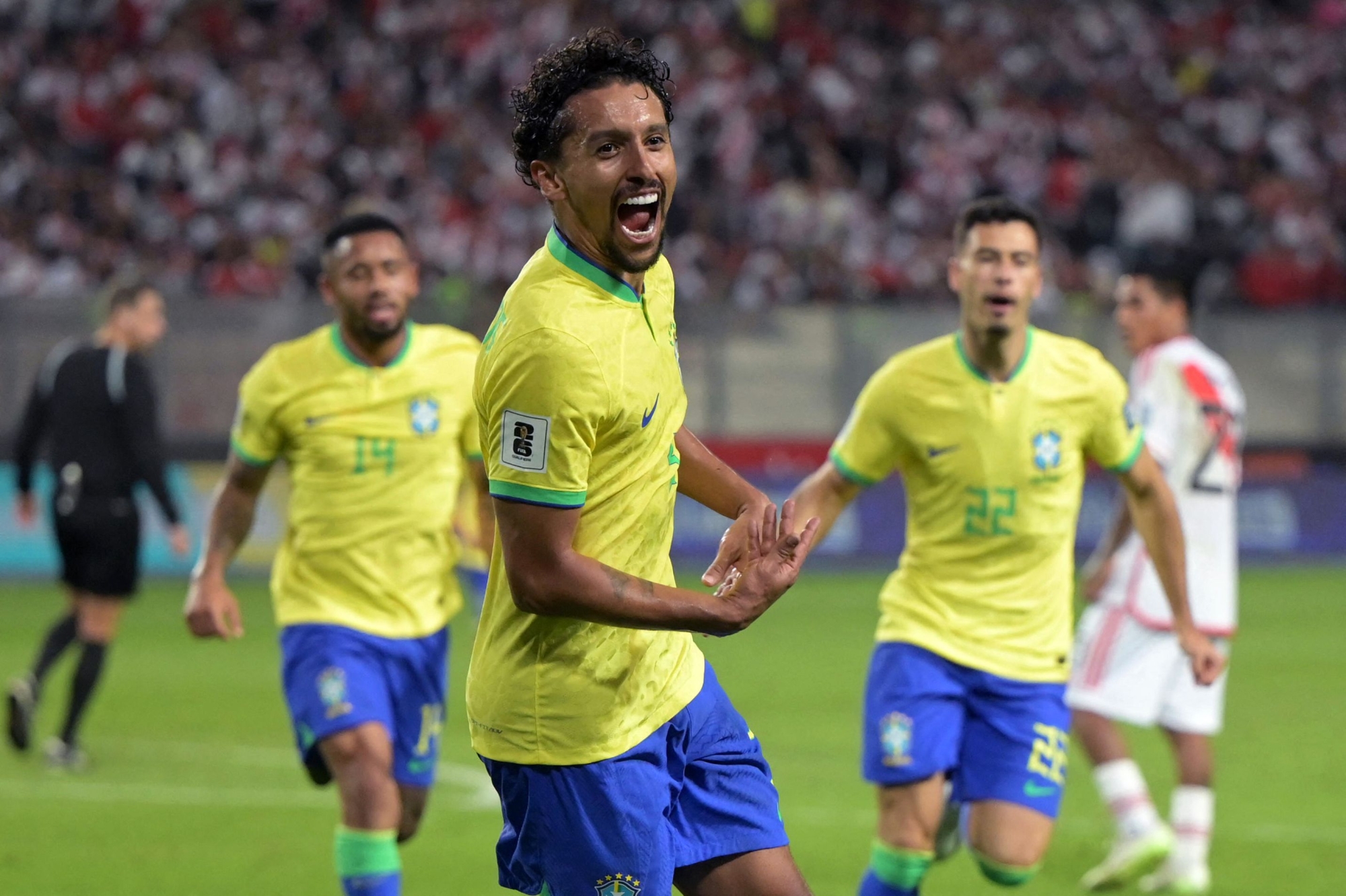 ماركينيوس يهدي البرازيل فوزاً قاتلاً على بيرو