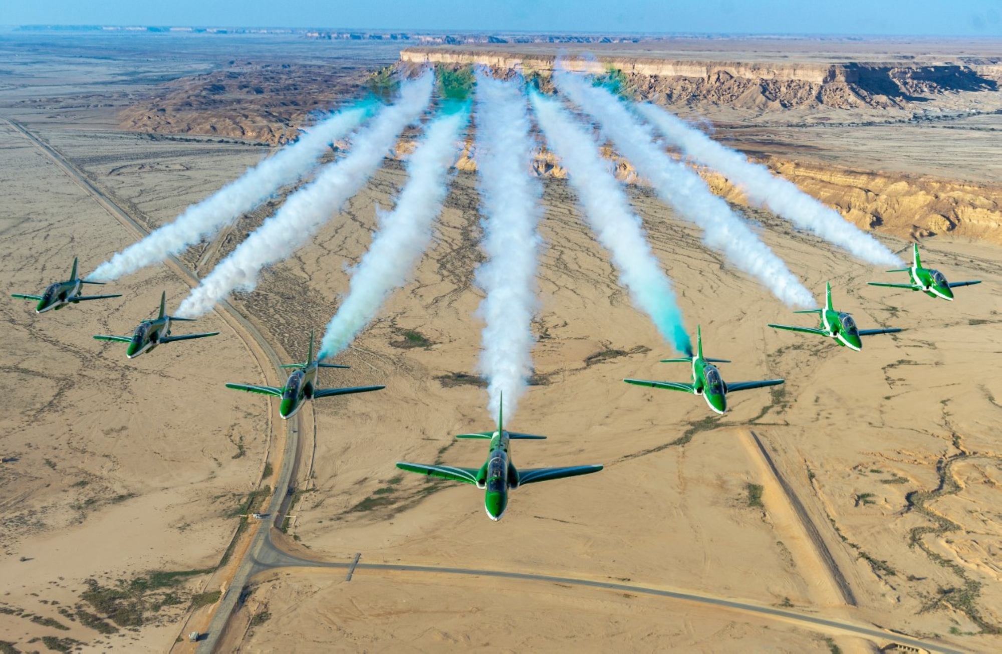 مواعيد وأماكن عروض الجو بـ"يوم الوطن"