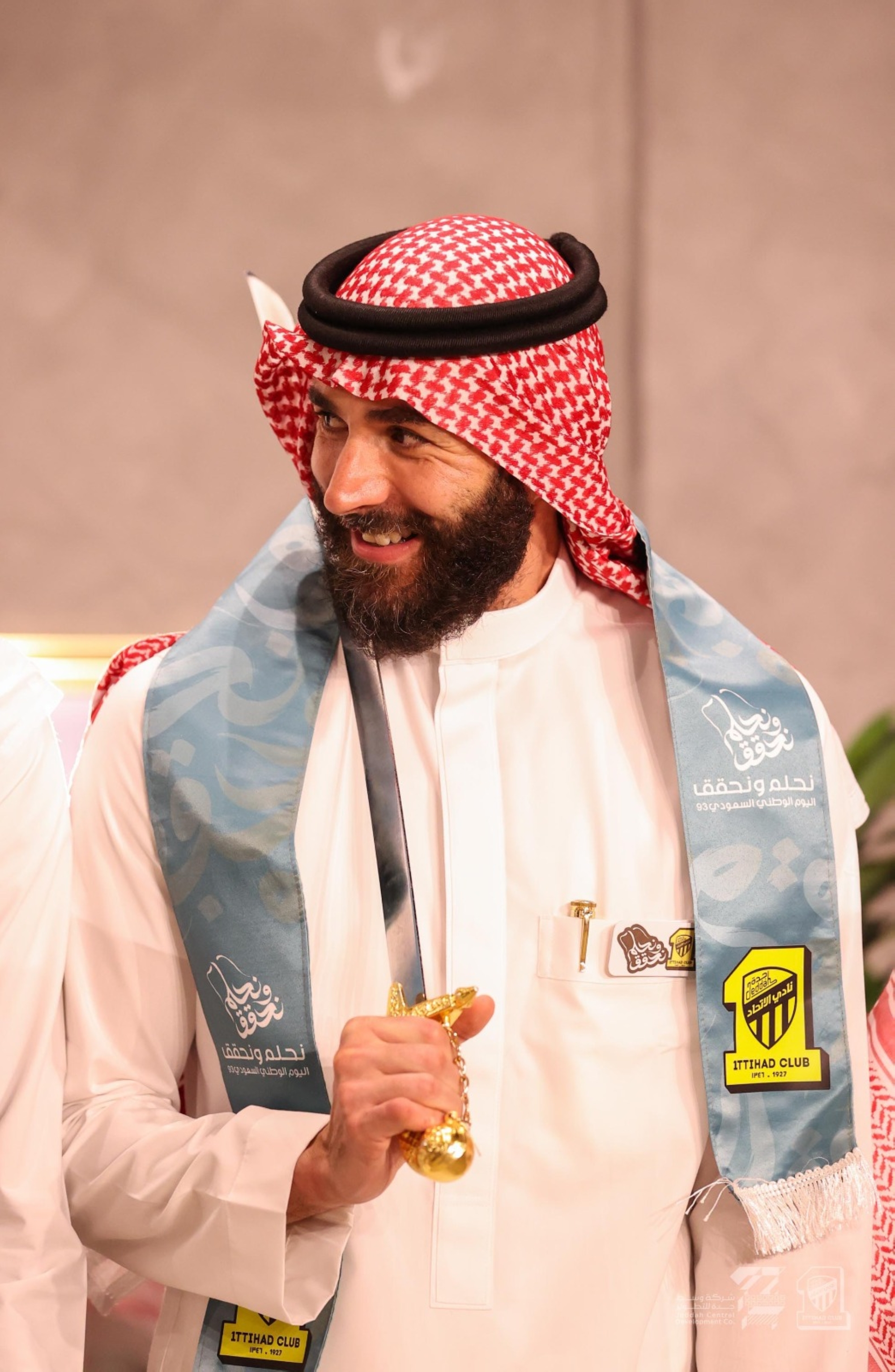 بالزي السعودي.. ماذا قال محترفو الاتحاد بـ"اليوم الوطني"؟