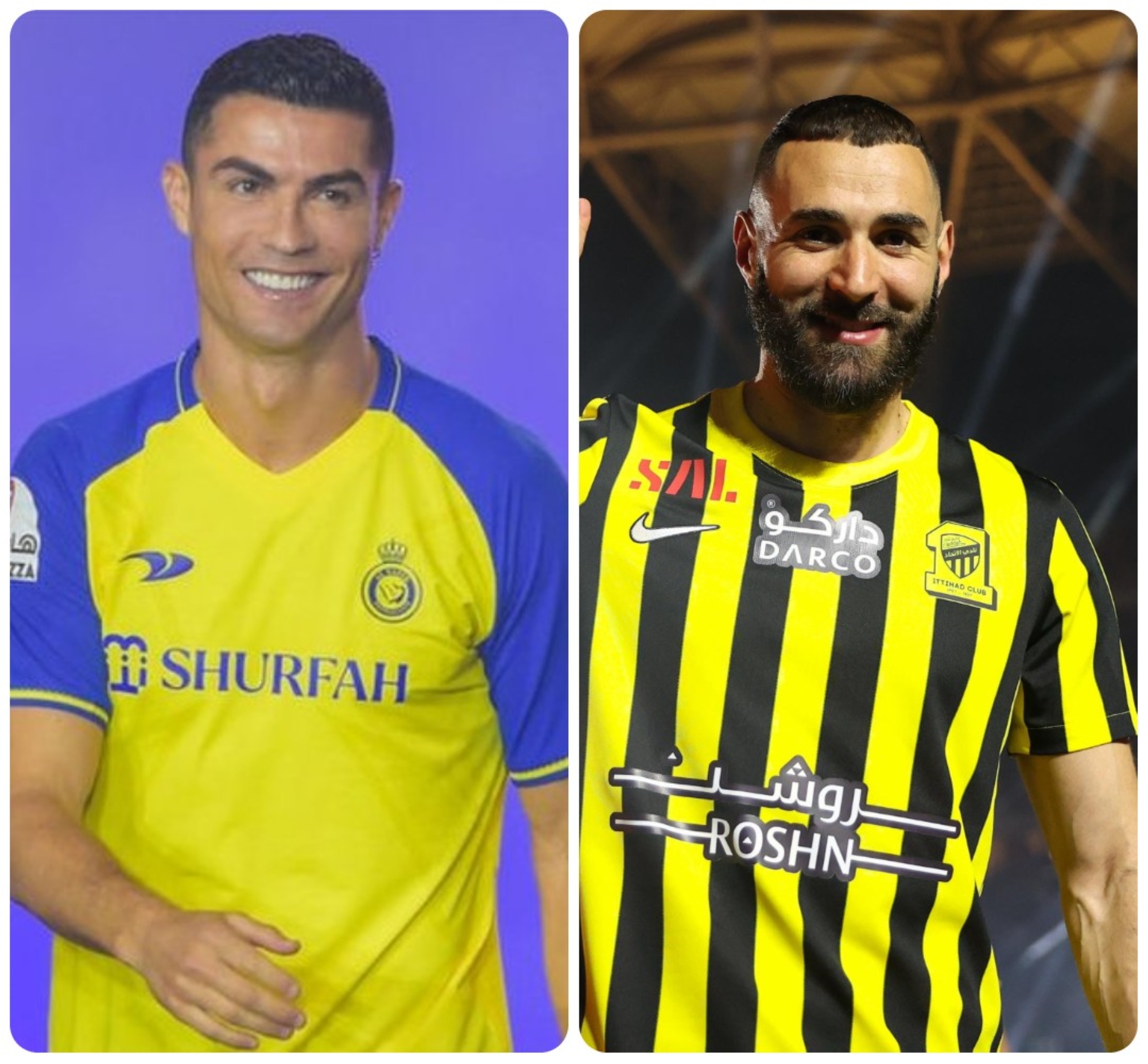 "رونالدو وبنزيما".. أول صدام بـ"روشن"
