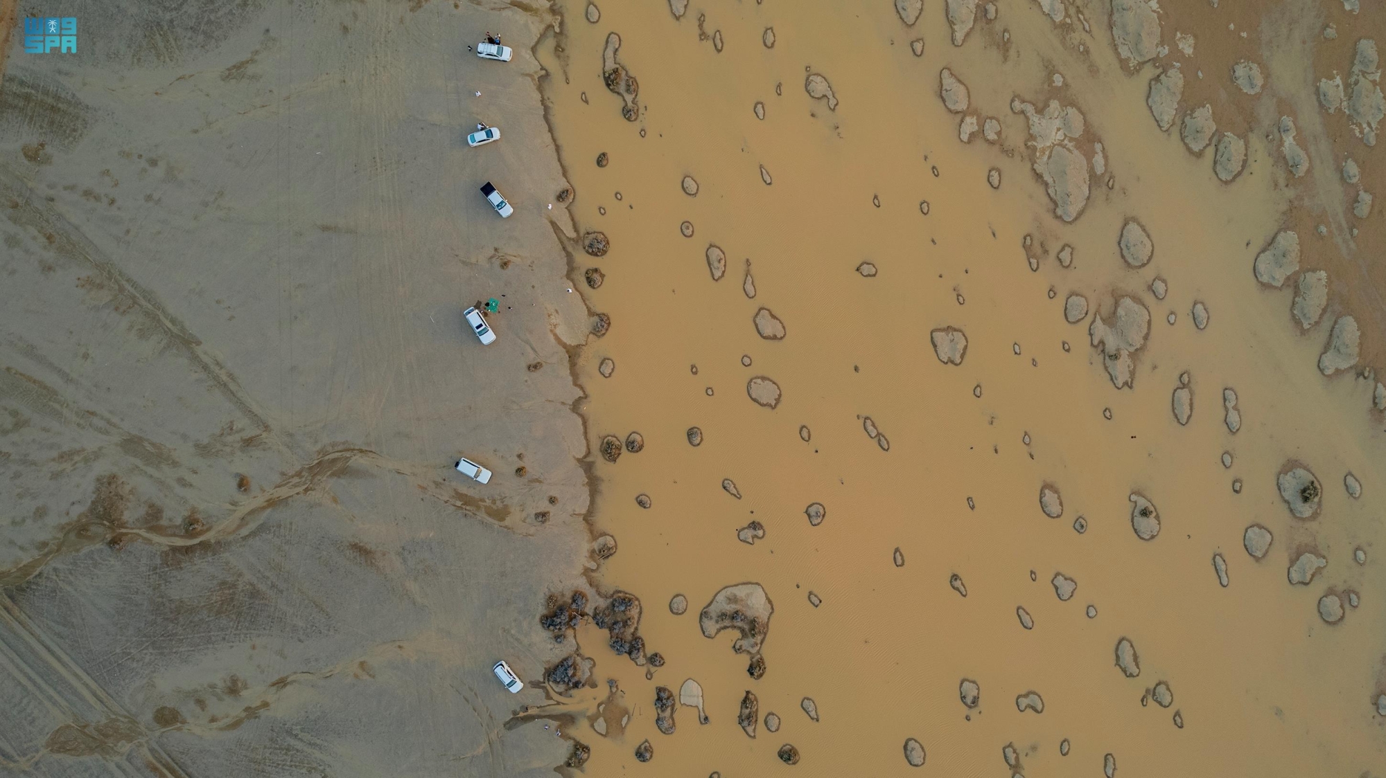 الأمطار "ترسم" الوجه