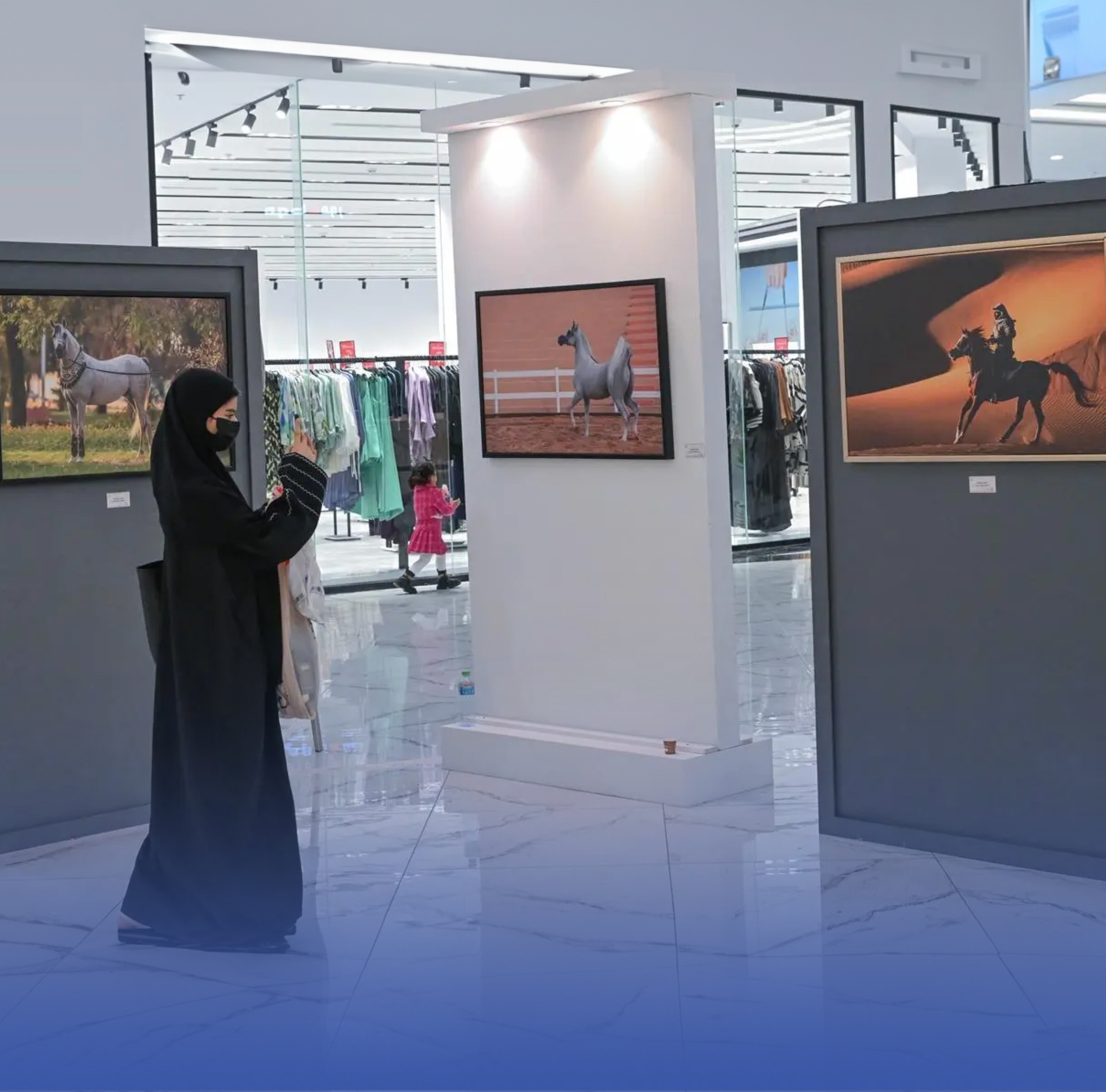 جمال "الخيل العربية" على الحائط
