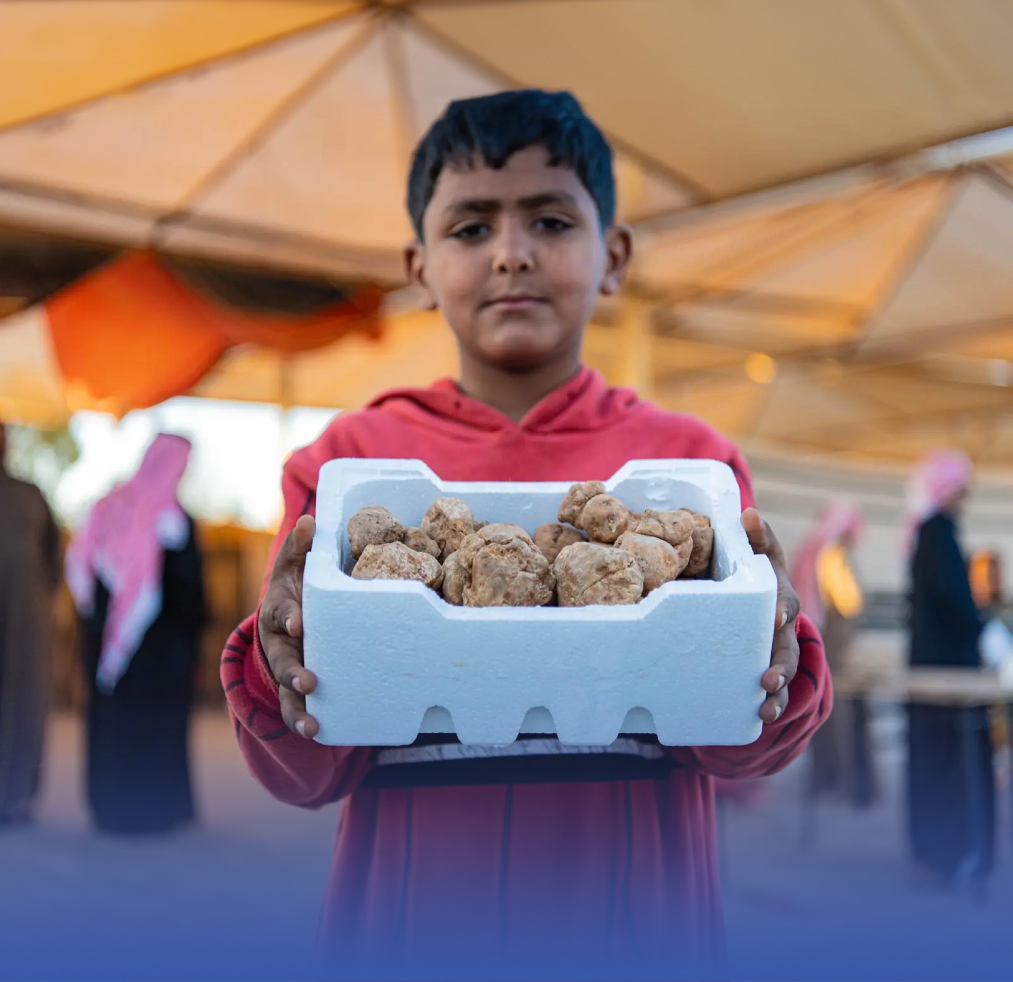 إقبال مبكر بسوق الفقع بـ"عرعر"