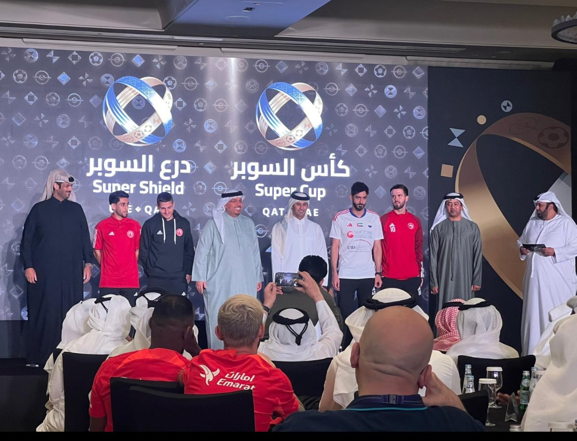 تدشين بطولتَيْ "درع وكأس" السوبر القطري الإماراتي
