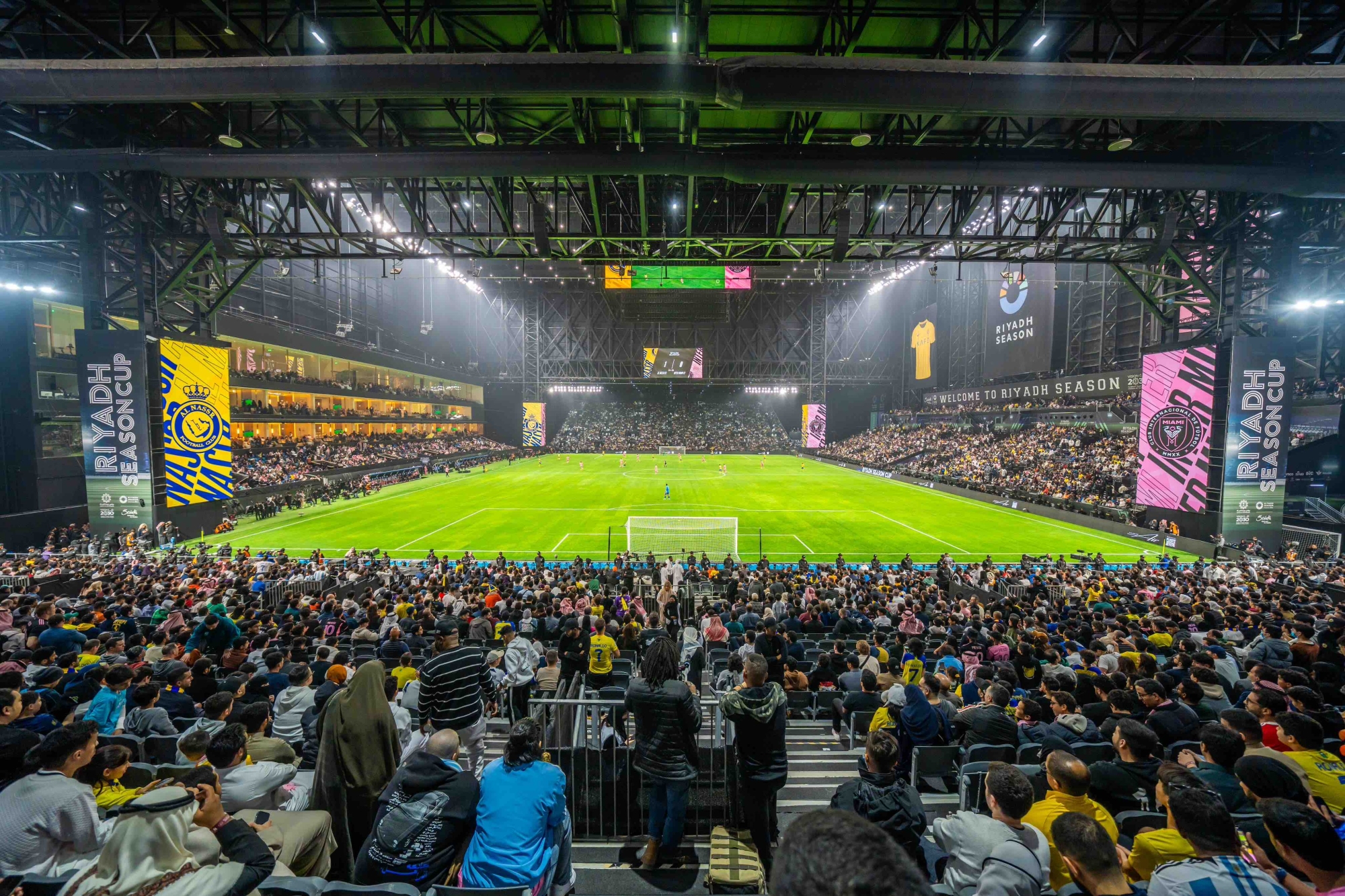 انبهار جماهير النصر بـ"المملكة آرينا"