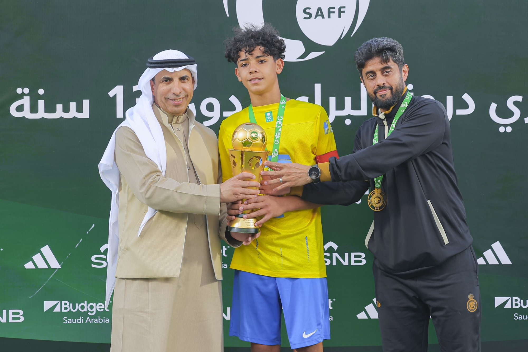 نجل رونالدو يقود "براعم النصر" للتتويج بالدوري
