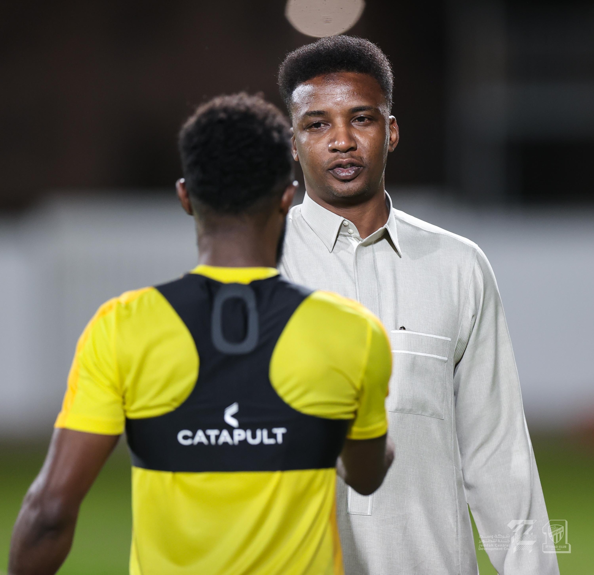 "نور" يزور تدريبات الاتحاد قبل مواجهة الهلال