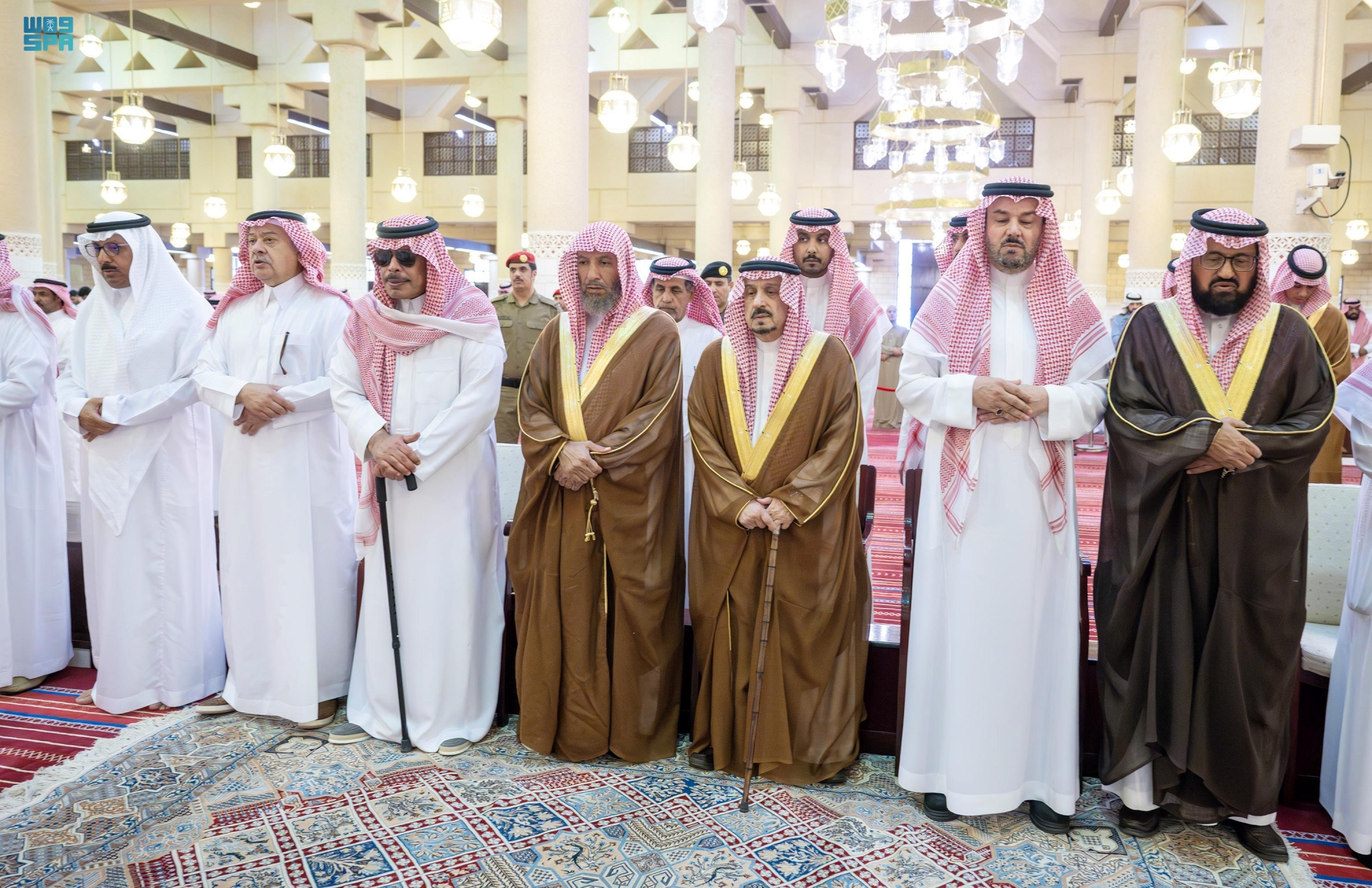 صلاة الميت على الأمير منصور بن بدر  بن سعود