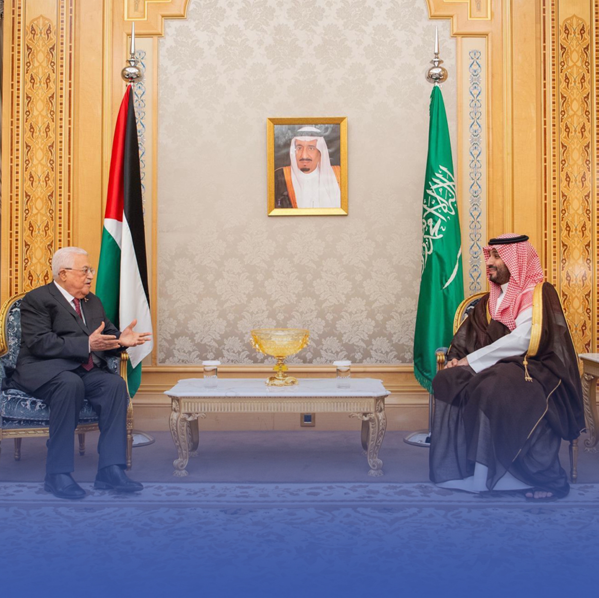 ولي العهد لـ"عباس": نرفض التهجير القسري للفلسطينيين