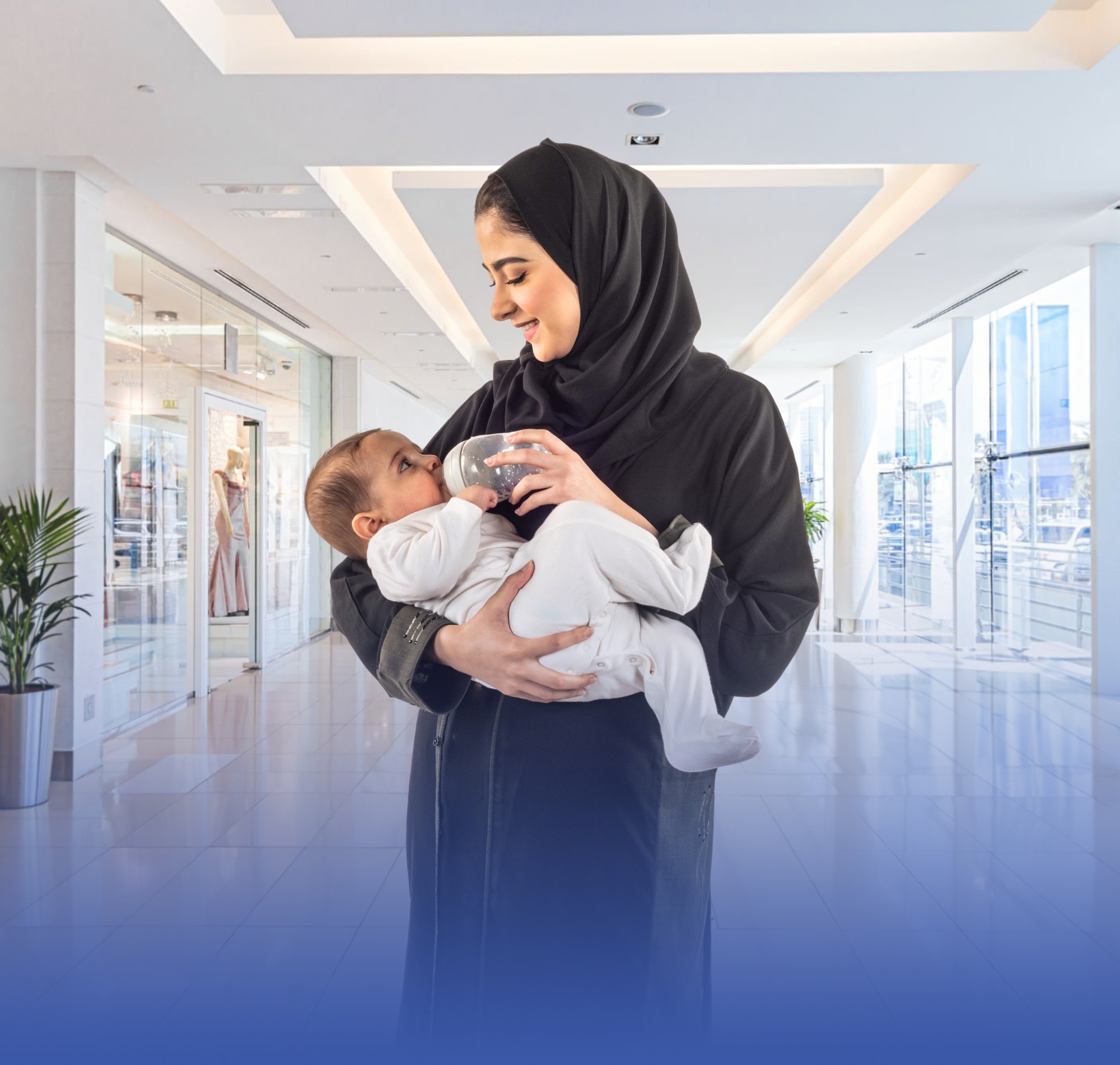 منطقة للرضاعة الطبيعية شرط للمجمعات التجارية