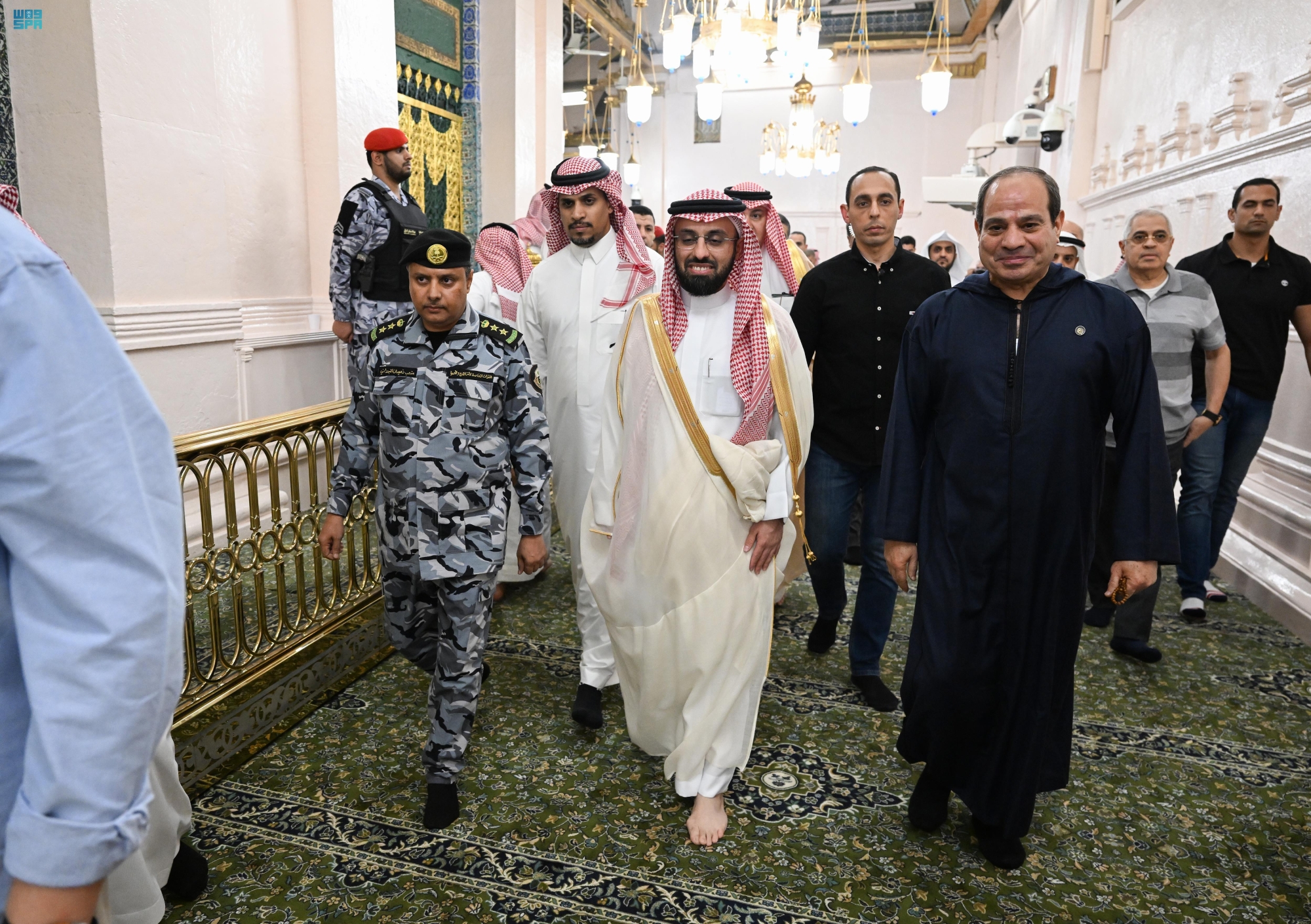 السيسي يزور المسجد النبوي
