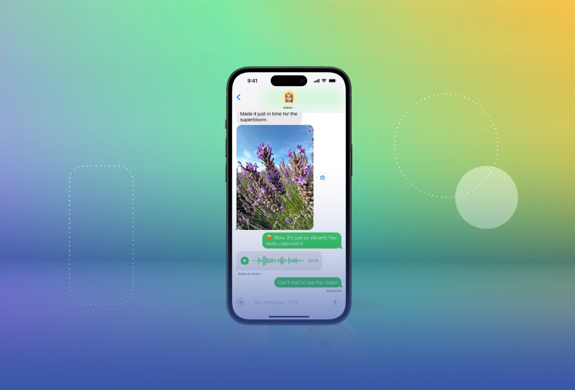 "آبل" تدعم خدمة رسائل "RCS"