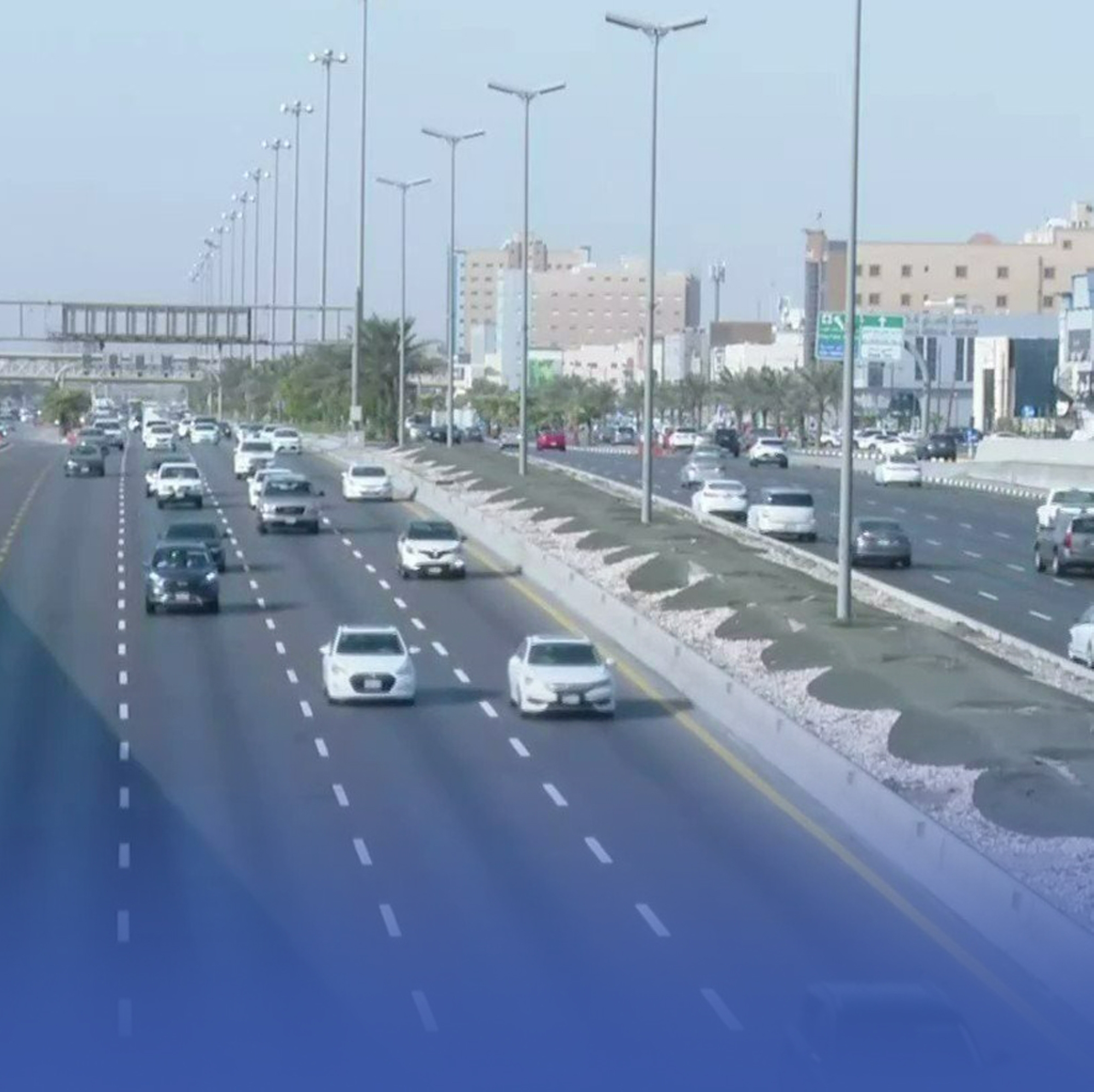 بدء صيانة طريق الدمام - الخبر السريع