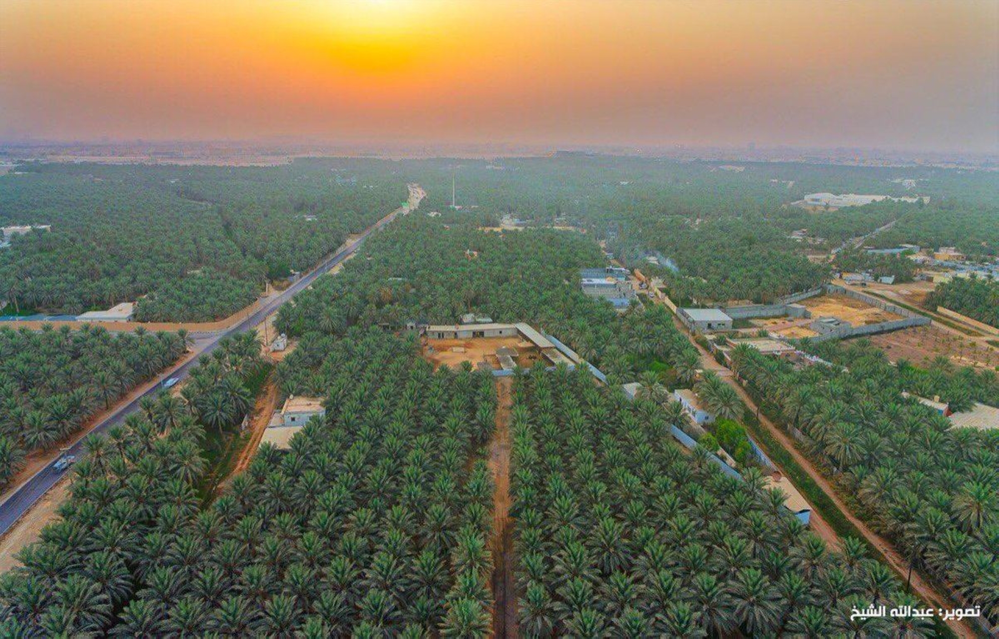إنجاز 60% من طرق الواحة الزراعية بالأحساء