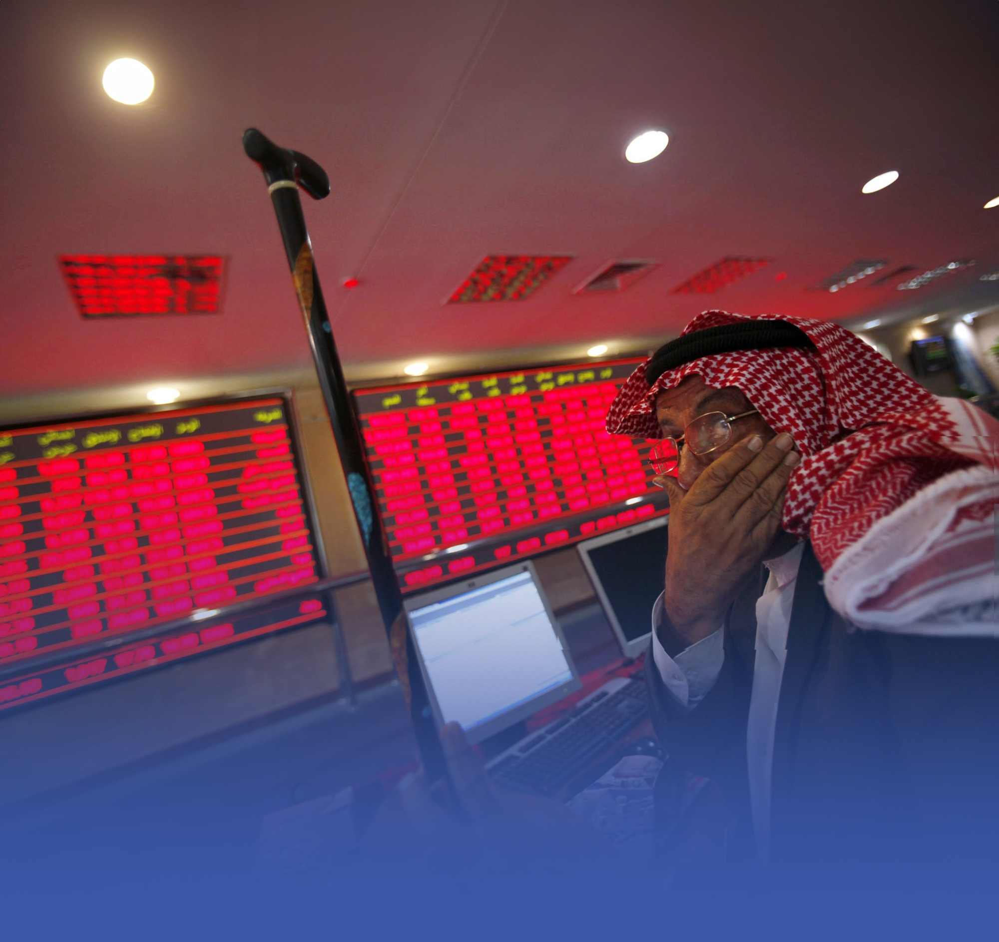 هبوط جماعي للأسواق الخليجية بتعاملات اليوم