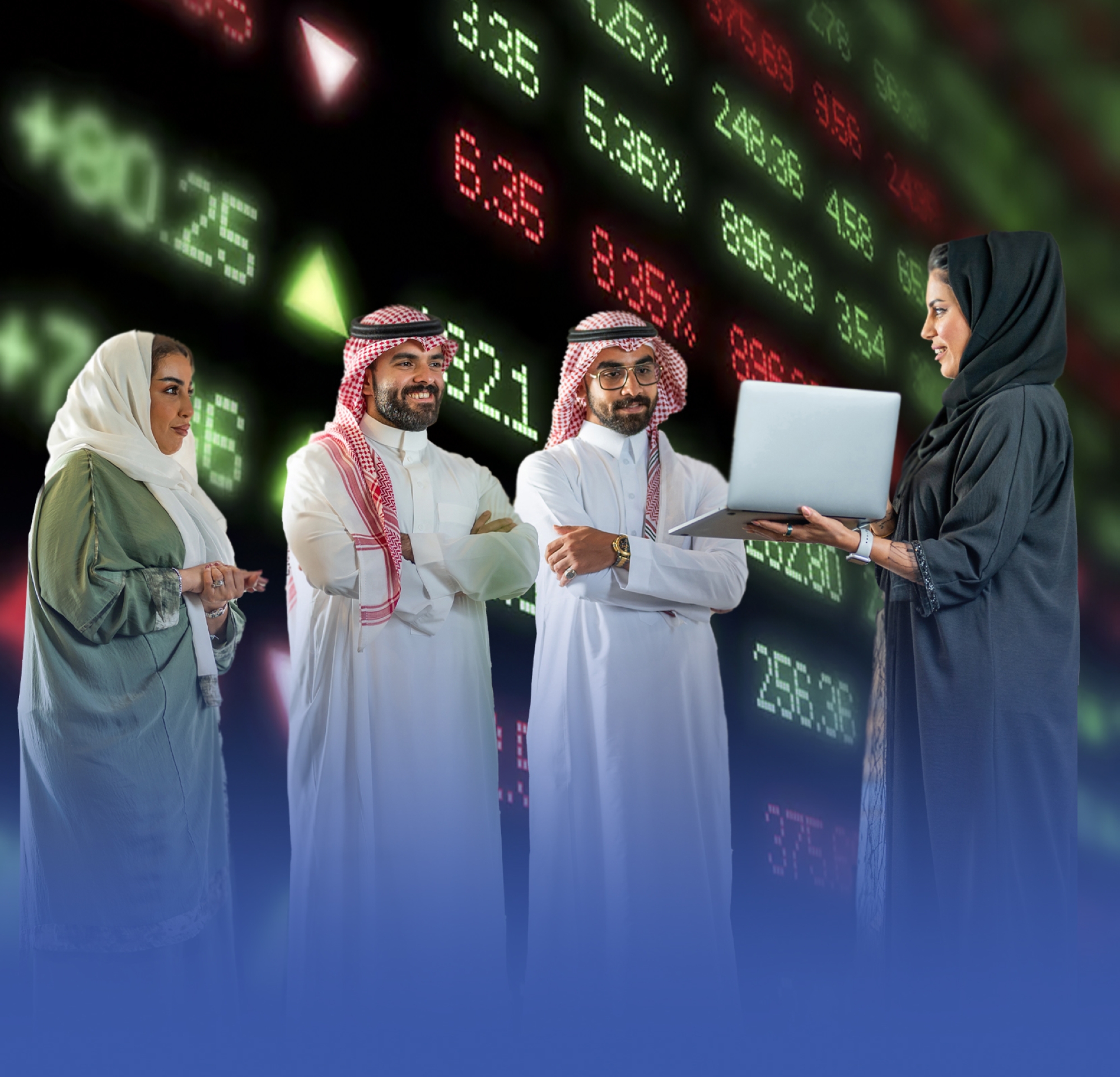 تاسي يستهل تعاملات الأسبوع مرتفعاً 105 نقاط