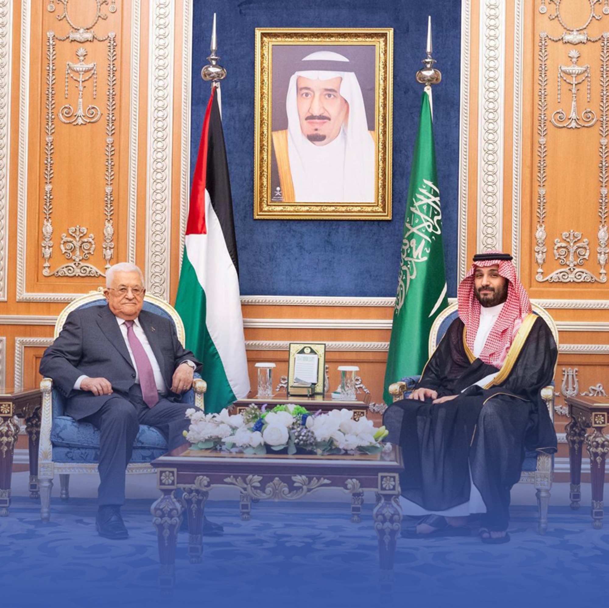 ولي العهد لـ"عباس": نقف بجانبكم حتى نيل حقوقكم