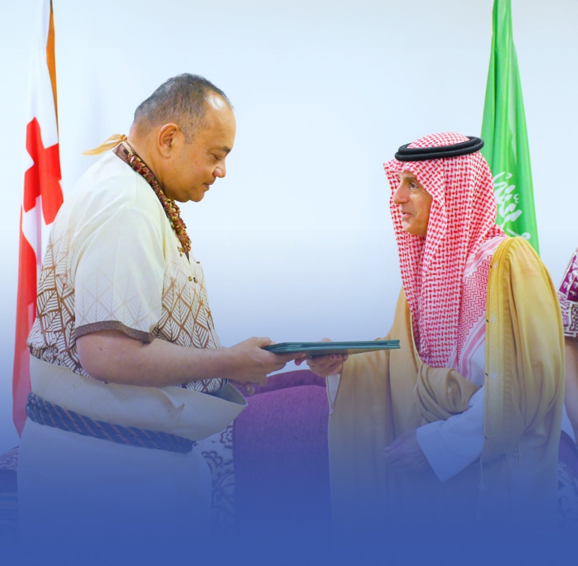الجبير يسلّم رسالة ولي العهد لرئيس وزراء تونغا