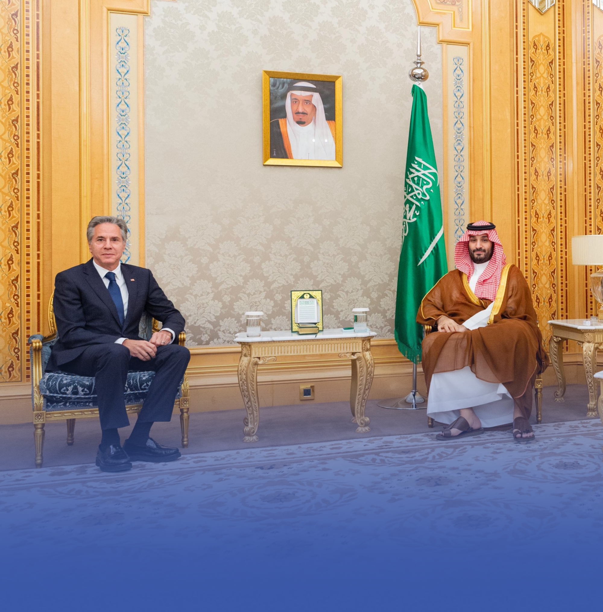 ولي العهد يستقبل وزير الخارجية الأمريكي