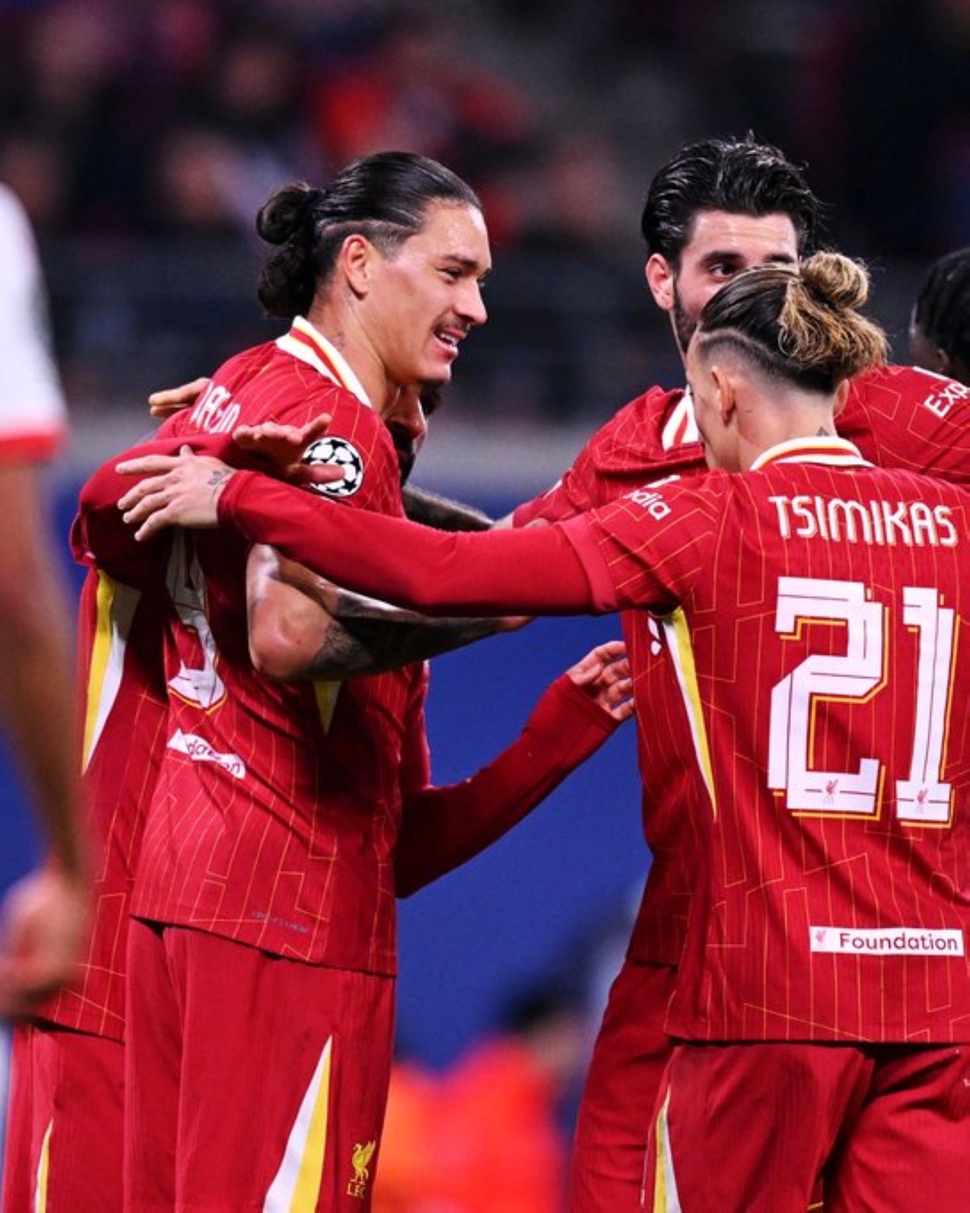نونيز يقود ليفربول للفوز على لايبزيج في دوري الأبطال