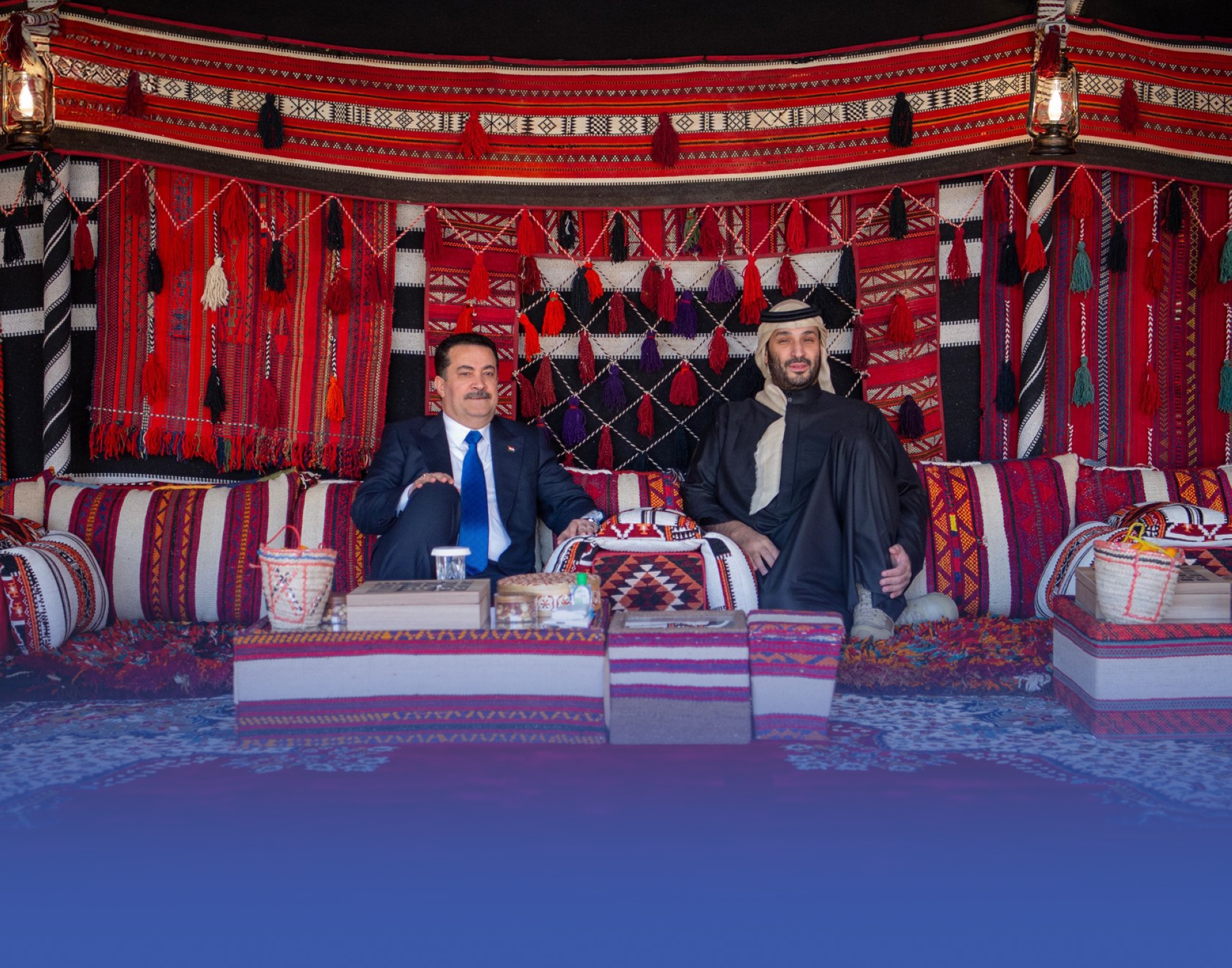 ولي العهد يلتقي رئيس الوزراء العراقي في العلا